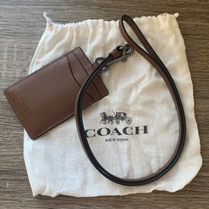 Coach ID Lanyard with card slots